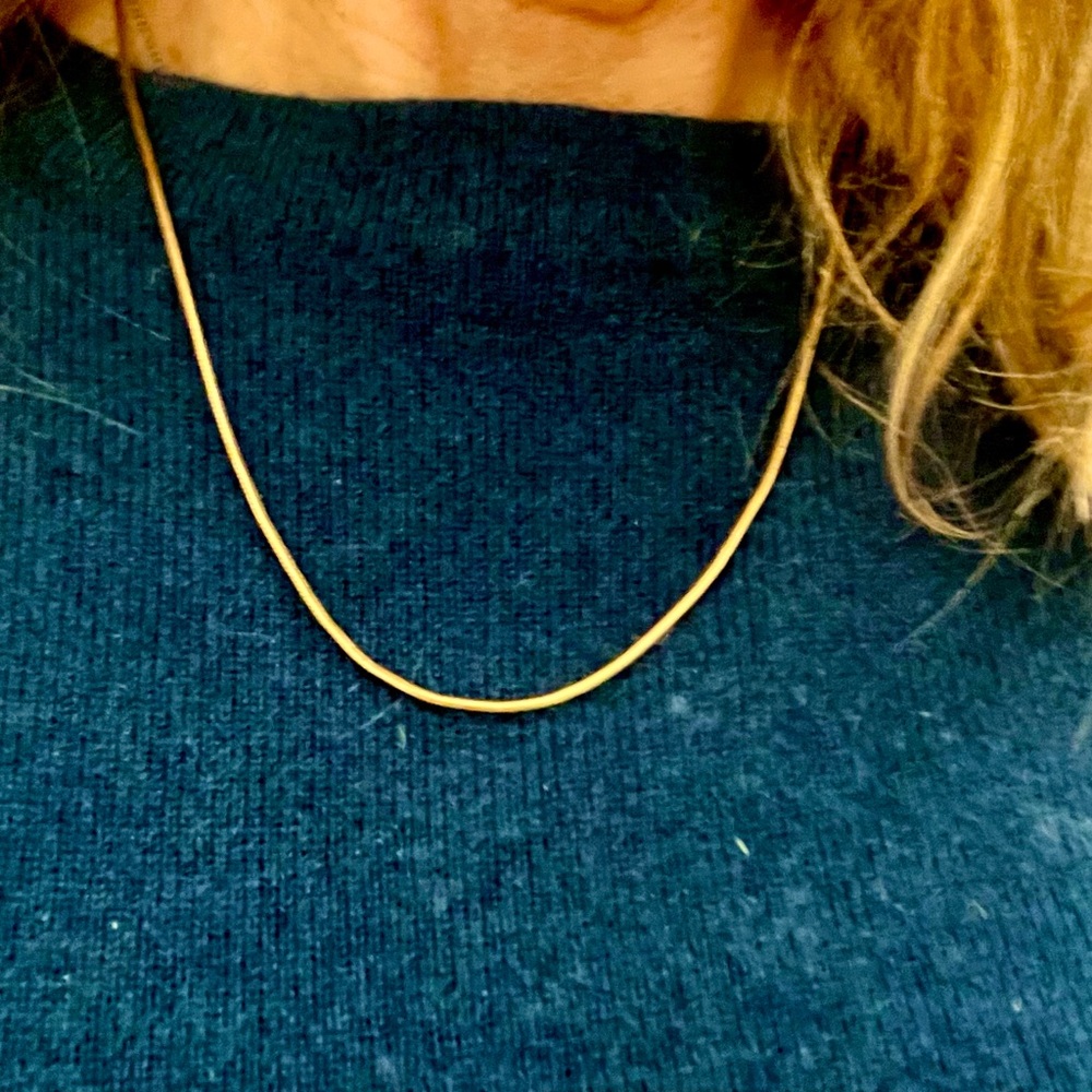 Napier Minimalist Gold-Tone Snake Chain Necklace